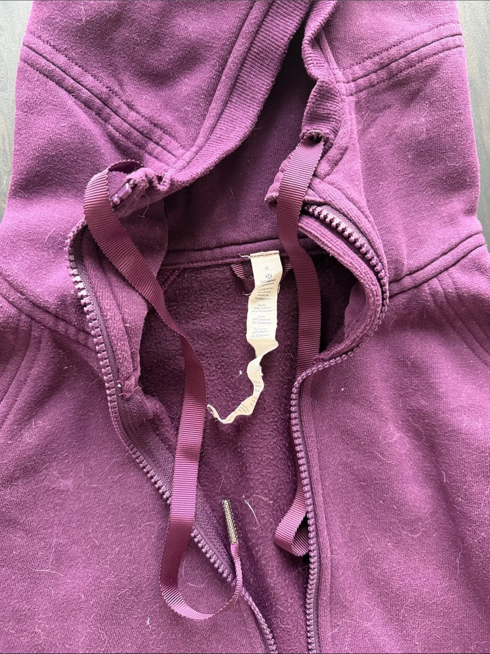 Lululemon Women’s Purple Scooba Zip-Up Hoodie Jacket